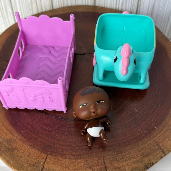 Baby Born Surprise Other - Baby Born Surprise Mini Doll Set MGA Purple Crib Teal Unicorn Rocker 918537C3